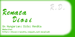 renata diosi business card